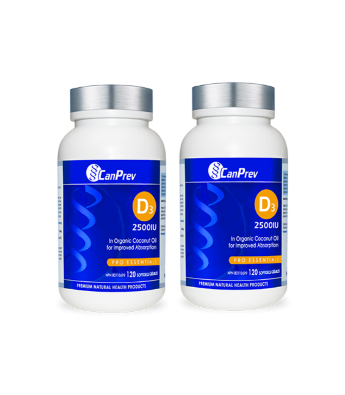 D3 2500IU MCT Base 120 softgels | Safest & Easiest Shopping Vitamins Online | VITASHOP