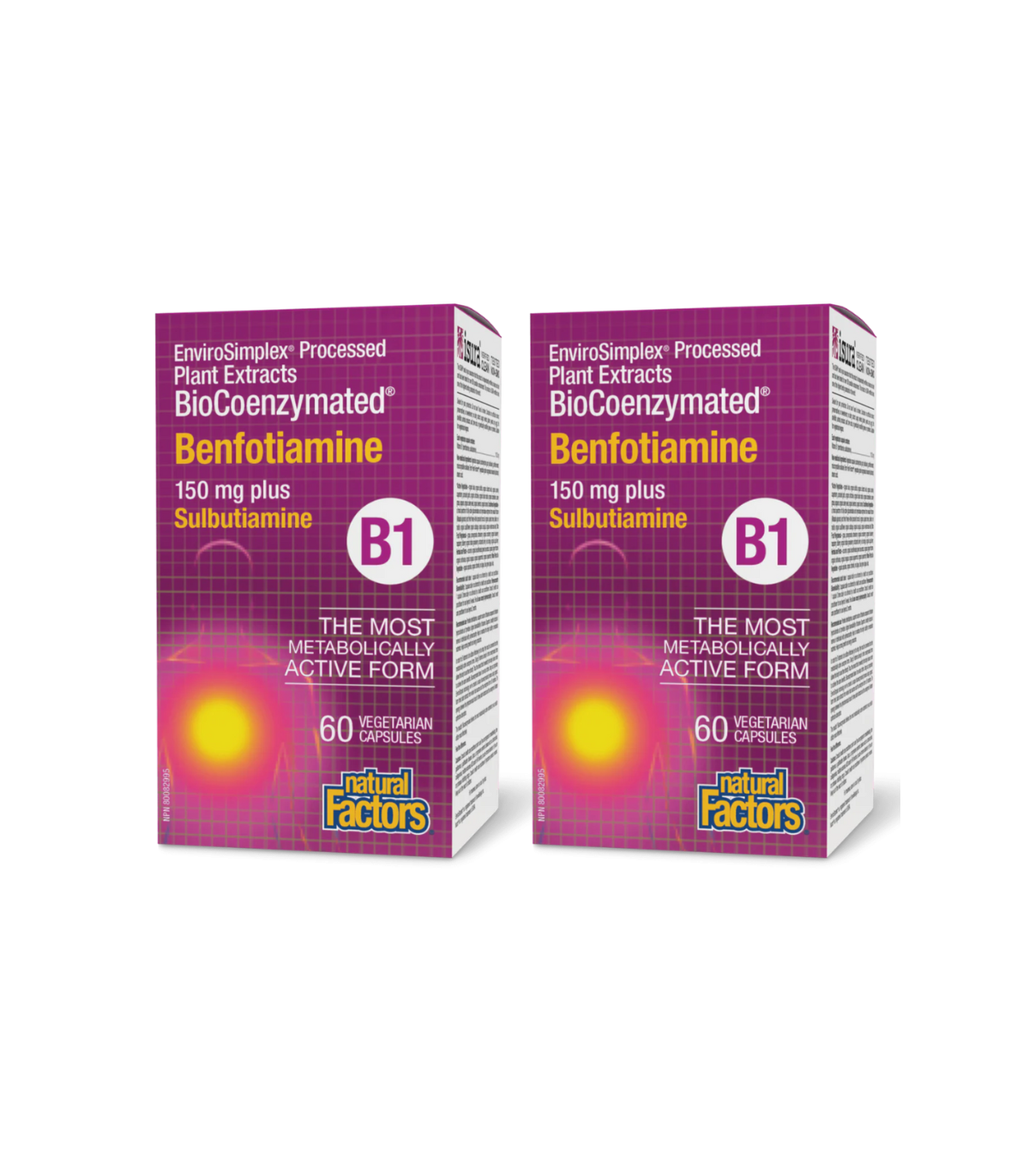 Natural Factors BioCoenzymated Benfotiamine B1 + Sulbutiamine 60 Vegetarian Capsules Unbeatable Prices, Daily Deals  VITAS