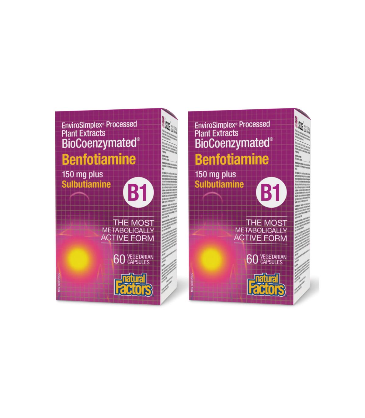 Natural Factors BioCoenzymated Benfotiamine B1 plus Sulbutiamine 60 Vegetarian Capsules | Unbeatable Prices, Daily Deals | VITAS