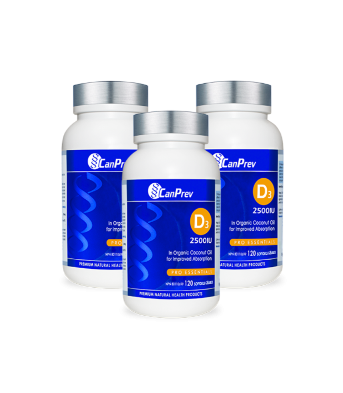 D3 2500IU MCT Base 120 softgels | Safest & Easiest Shopping Vitamins Online | VITASHOP