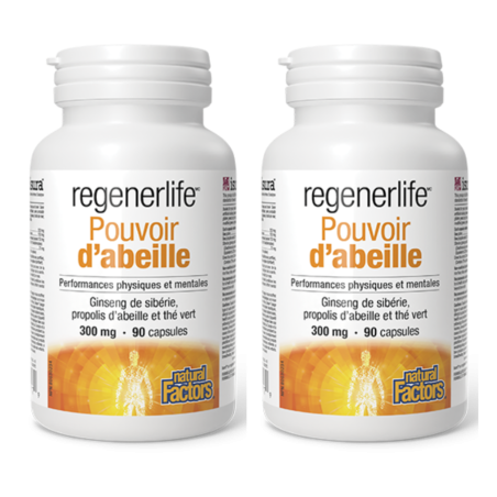 Natural Factors Regenerlife BeePowerful Siberian Ginseng, Bee Propolis, & Green Tea 300 mg | Unbeatable Prices, Daily Deals | VI