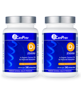 CanPrev D3 2500IU - MCT Base 240 softgels | 每天不同折扣, 全网最低价格 | 种类齐全的保健品店铺 VITASHOP, 只有你想不到, 没有你买不到 !