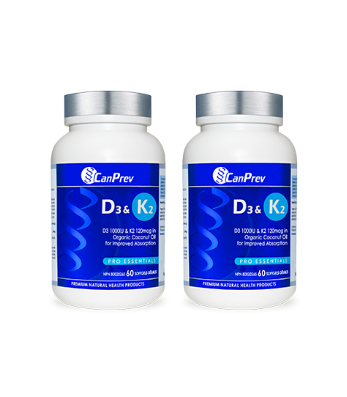 CanPrev 캔프레브 D3 & K2 유기농 코코넛 오일 60 소프트젤 | 매일 업데이트되는 특가 상품 | VITASHOP