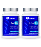 CanPrev D3 & K2 Organic Coconut Oil 120 softgels | Unbeatable Prices, Daily Deals | VITASHOP