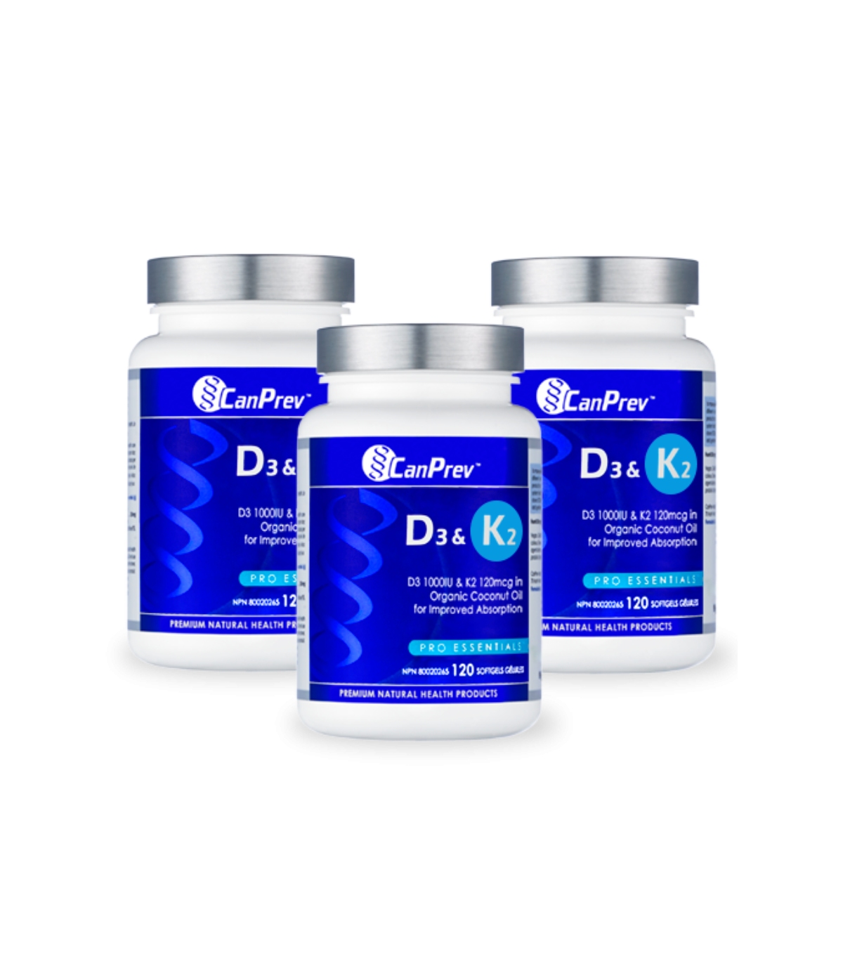 D3 & K2 Organic Coconut Oil 120 softgels | Safest & Easiest Shopping Vitamins Online | VITASHOP