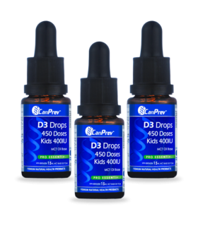 CanPrev D3 Drops Kids 400IU MCT base 15 ml | 每天不同折扣, 全网最低价格 | 种类齐全的保健品店铺 VITASHOP, 只有你想不到, 没有你买不到 !