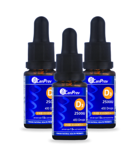 CanPrev D3 Drops 2500IU MCT Base 15 ml | 每天不同折扣, 全网最低价格 | 种类齐全的保健品店铺 VITASHOP, 只有你想不到, 没有你买不到 !