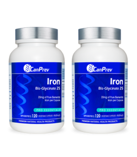 CanPrev Iron Bis-Glycinate 25 120 Vegi Capsules | Unbeatable Prices, Daily Deals | VITASHOP