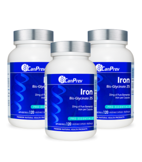 CanPrev Iron Bis-Glycinate 25 120 Vegi Capsules | Unbeatable Prices, Daily Deals | VITASHOP