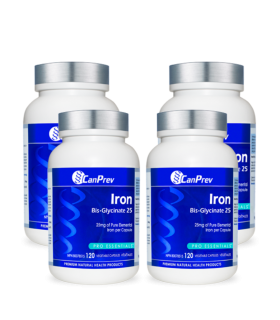 CanPrev Iron Bis-Glycinate 25 120 Vegi Capsules | Unbeatable Prices, Daily Deals | VITASHOP