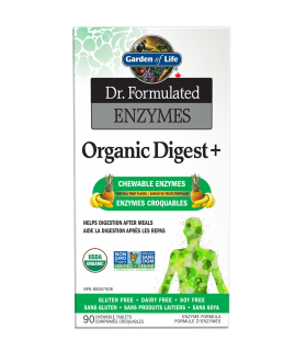 Garden of Life Dr. Formulated Enzymes Organic Digest+ 90 Chewable Tablet | Unbeatable Prices, Daily Deals | VITASHOP