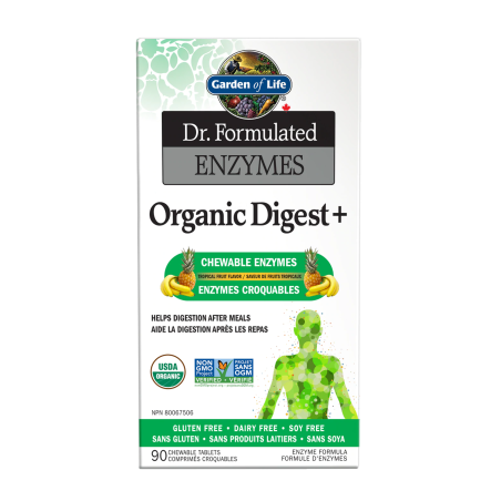 Garden of Life Dr. Formulated Enzymes Organic Digest+ 90 Chewable Tablet | Unbeatable Prices, Daily Deals | VITASHOP