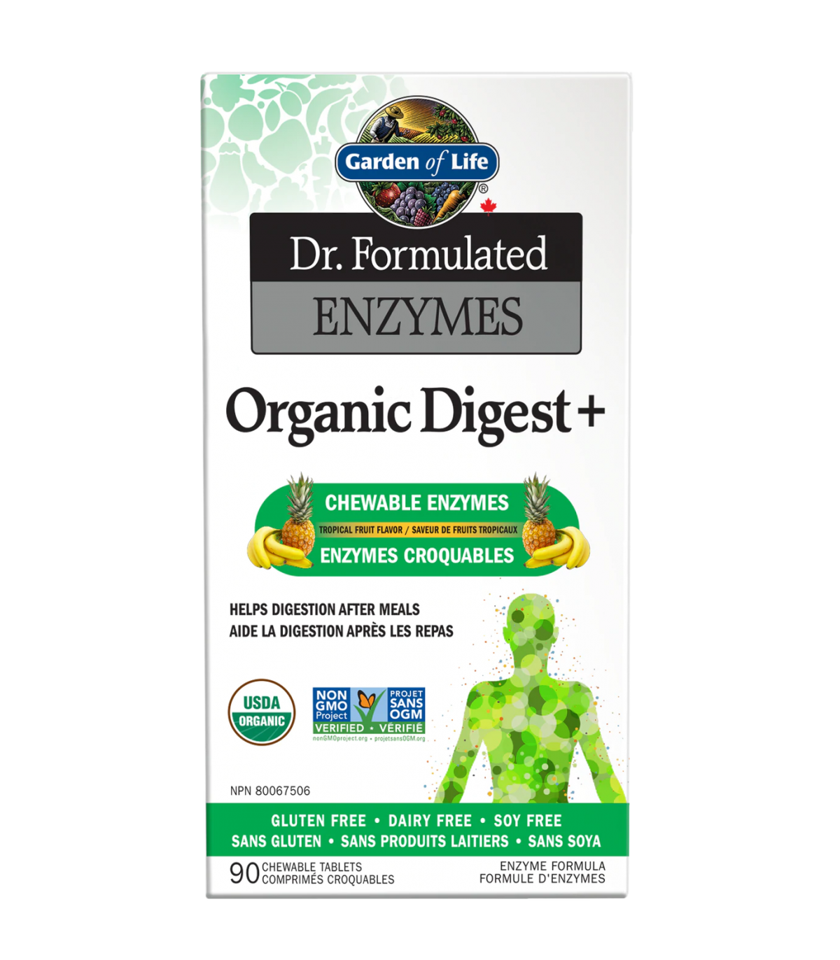 Garden of Life Dr. Formulated Enzymes Organic Digest+ 90 Chewable Tablet | Unbeatable Prices, Daily Deals | VITASHOP
