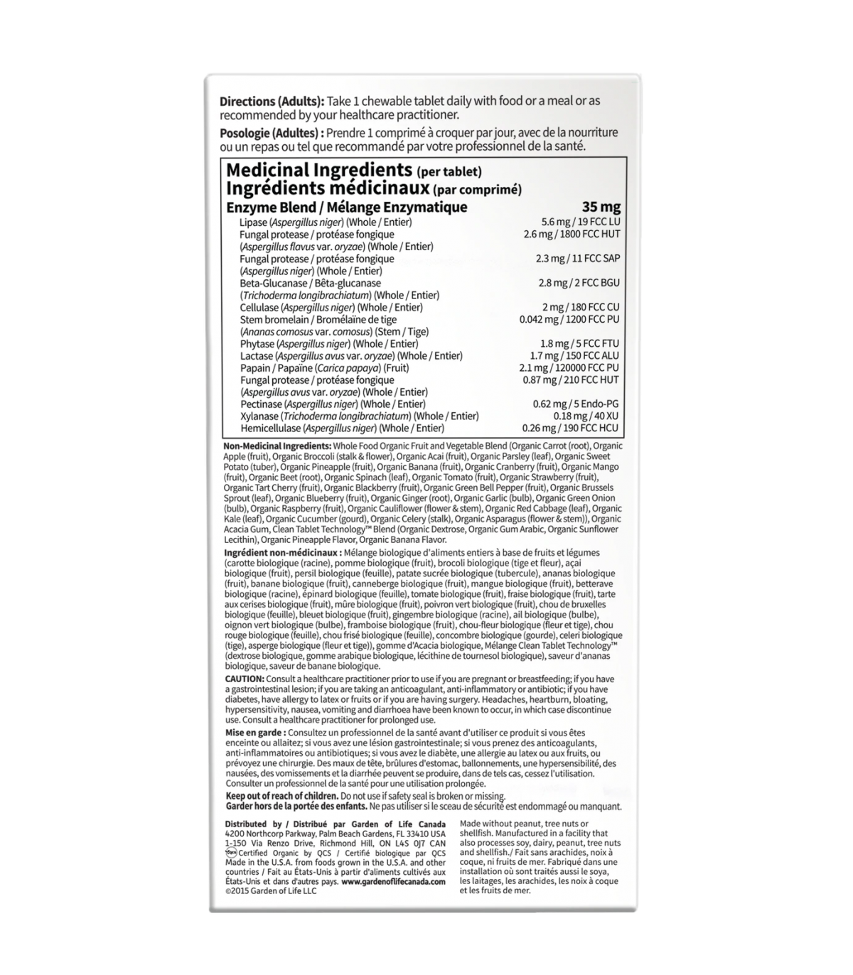 Garden of Life Dr. Formulated Enzymes Organic Digest+ 90 Chewable Tablet | Unbeatable Prices, Daily Deals | VITASHOP
