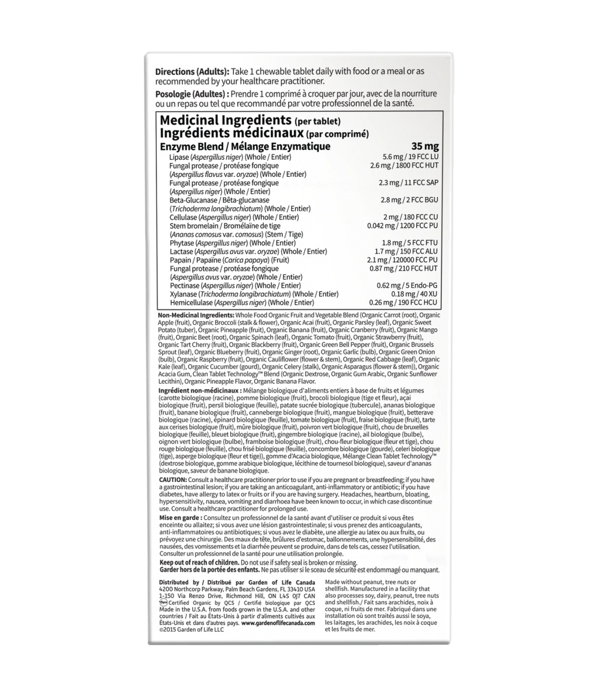Garden of Life Dr. Formulated Enzymes Organic Digest+ 90 Chewable Tablet | Unbeatable Prices, Daily Deals | VITASHOP