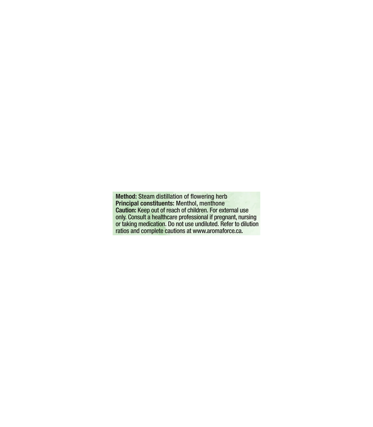 Aromaforce Peppermint-Organic 15 ml | Safest & Easiest Shopping Vitamins Online | VITASHOP