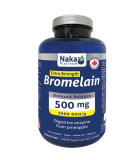 Naka 백금 여분의 강도 Bromelain 500mg, 150 Veggie Caps