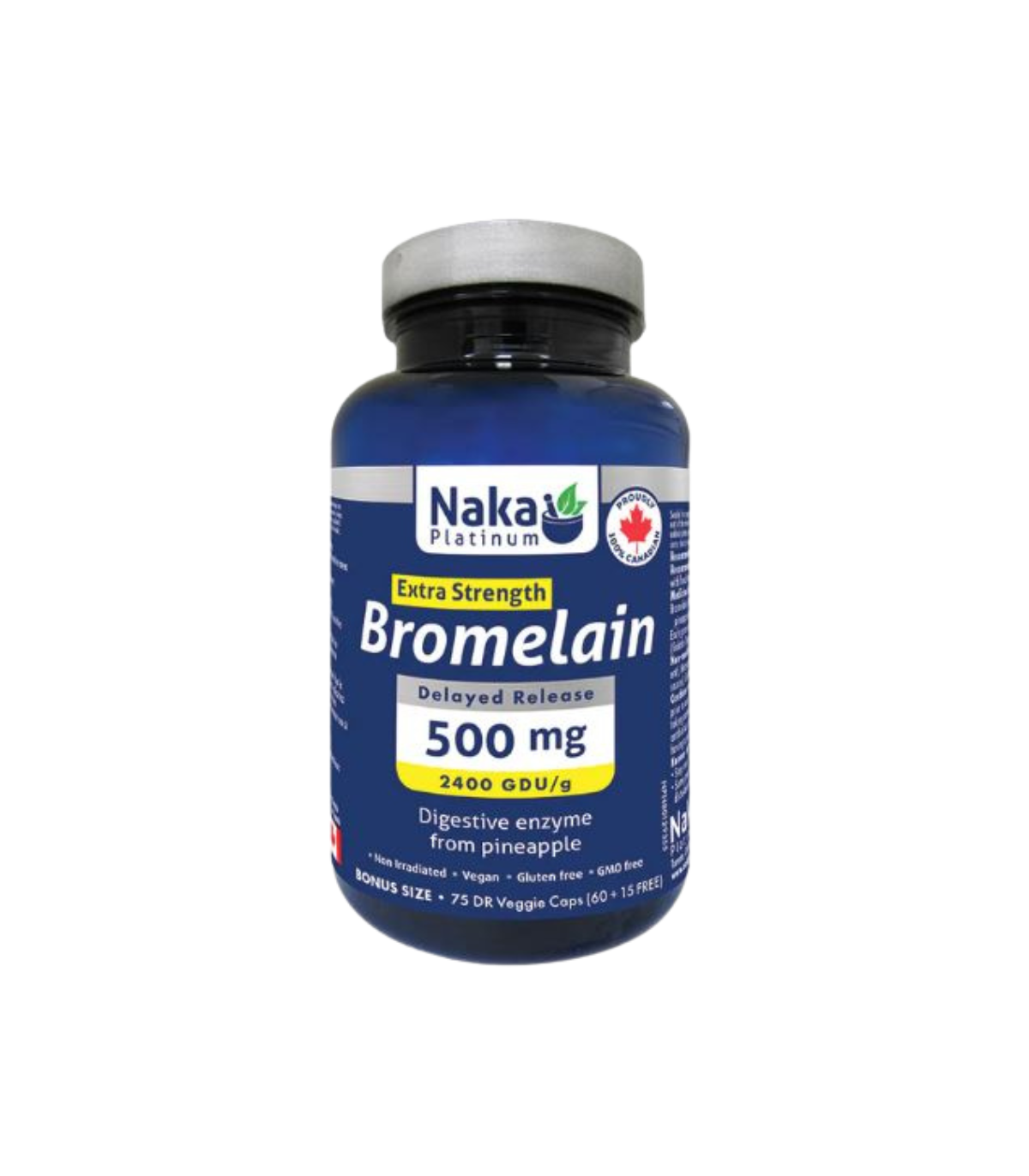 Naka Platinum Bromelain 75 Capsules Vegi