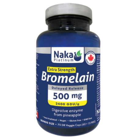 Naka Platinum Bromelain 75 Vegi Capsules