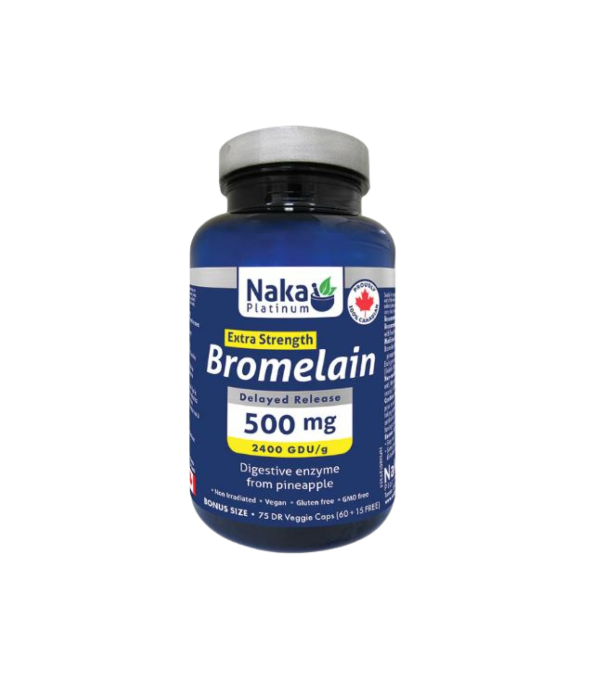 Naka Platinum Bromelain 75 Vegi Capsules