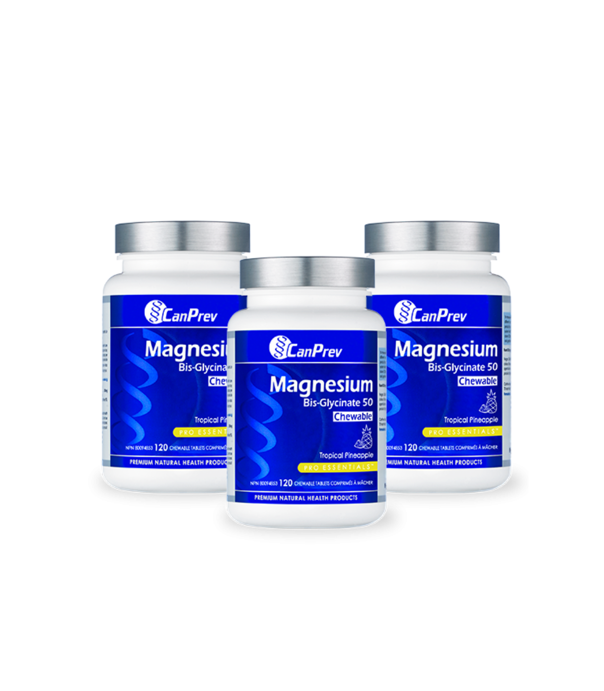Magnesium Bis-Glycinate 50 Chewable Tropical Pineapple 120 Tablets | Safest & Easiest Shopping Vitamins Online | VITASHOP