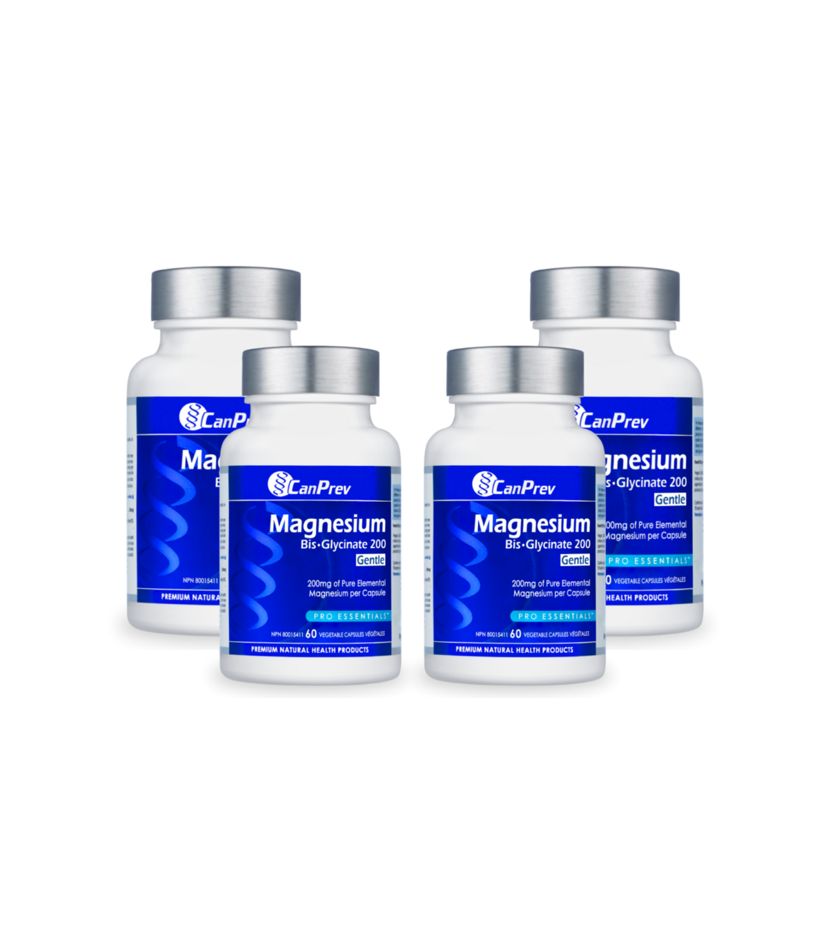 Magnesium Bis-Glycinate 200 Gentle 60 Vegi Capsules | Safest & Easiest Shopping Vitamins Online | VITASHOP
