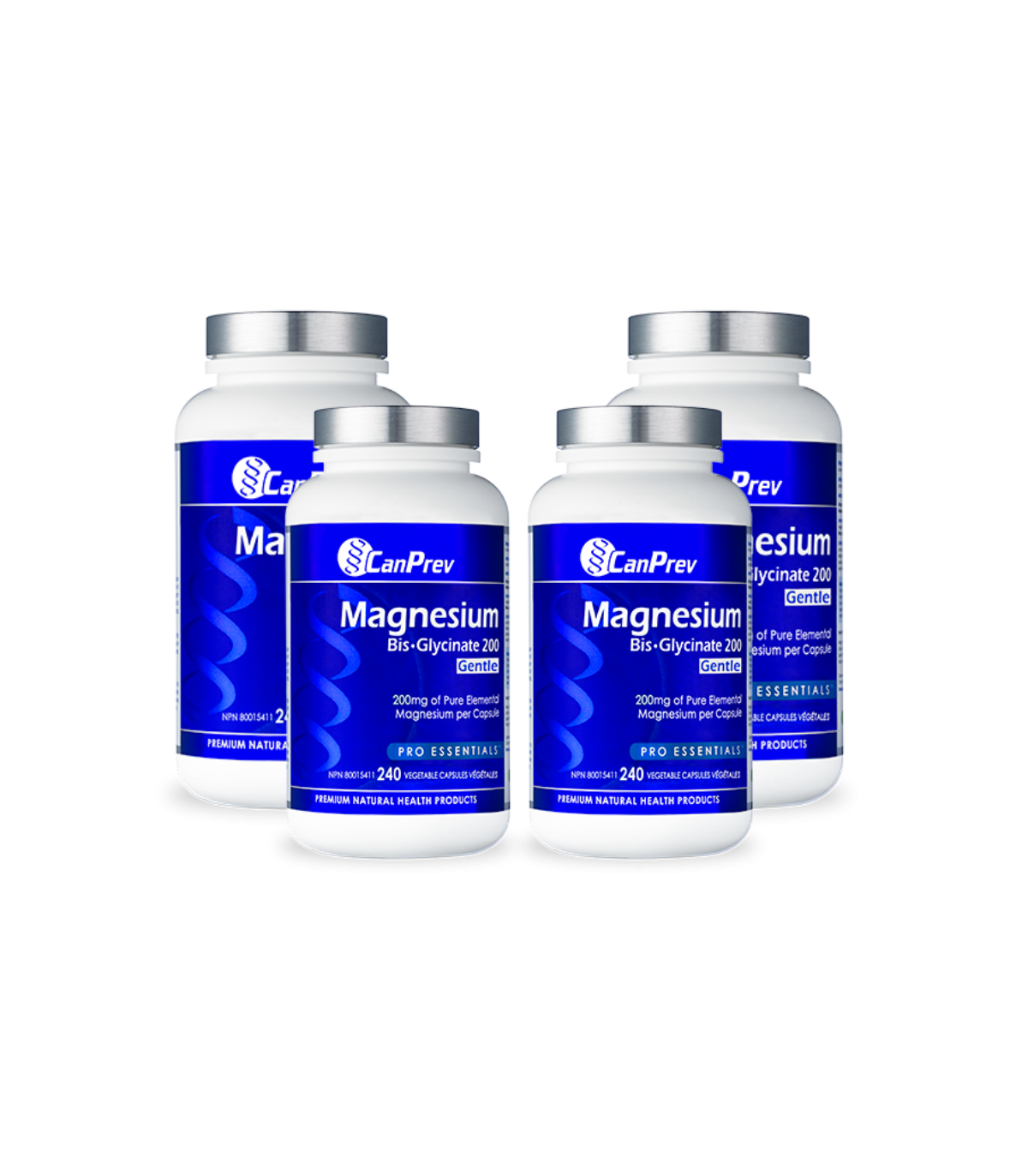 Magnesium Bis-Glycinate 200 Gentle 240 Vegi Capsules | Safest & Easiest Shopping Vitamins Online | VITASHOP