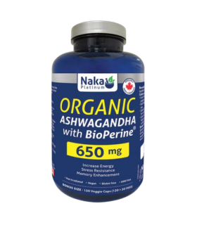 Naka Platinum Ashwagandha with BioPerine, 150 Capsules