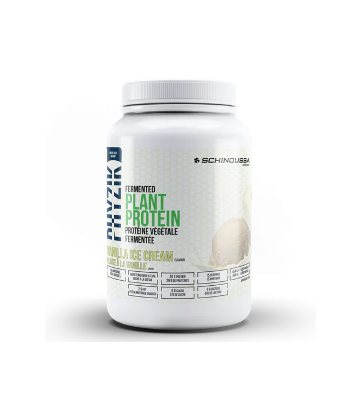 Schinoussa Superfoods Vanilla Ice Cream Plant Based Protein 454g