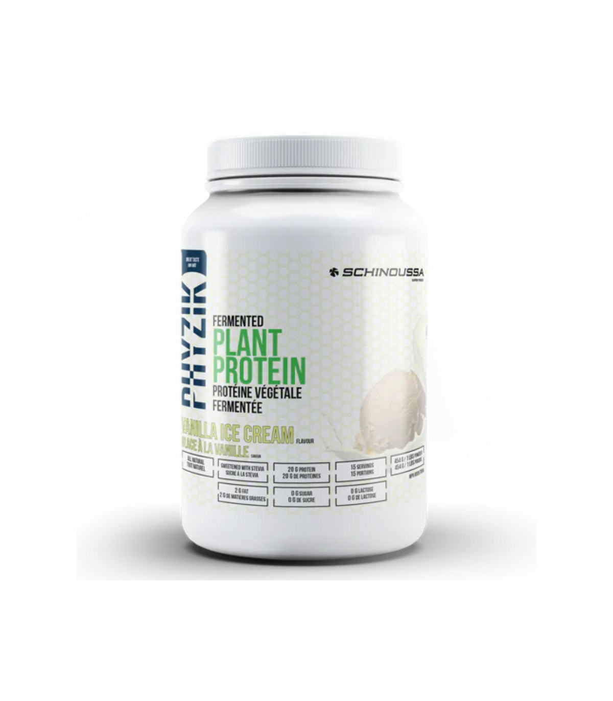 Schinoussa Superfoods Vanilla Ice Cream Plant Based Protein 454g