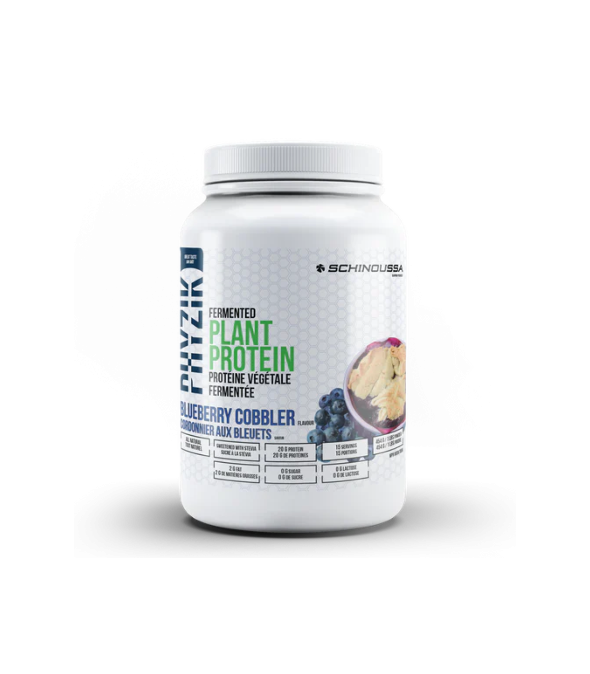 Schinoussa Superfoods Blueberry Cobbler Plant Based Protein 454g