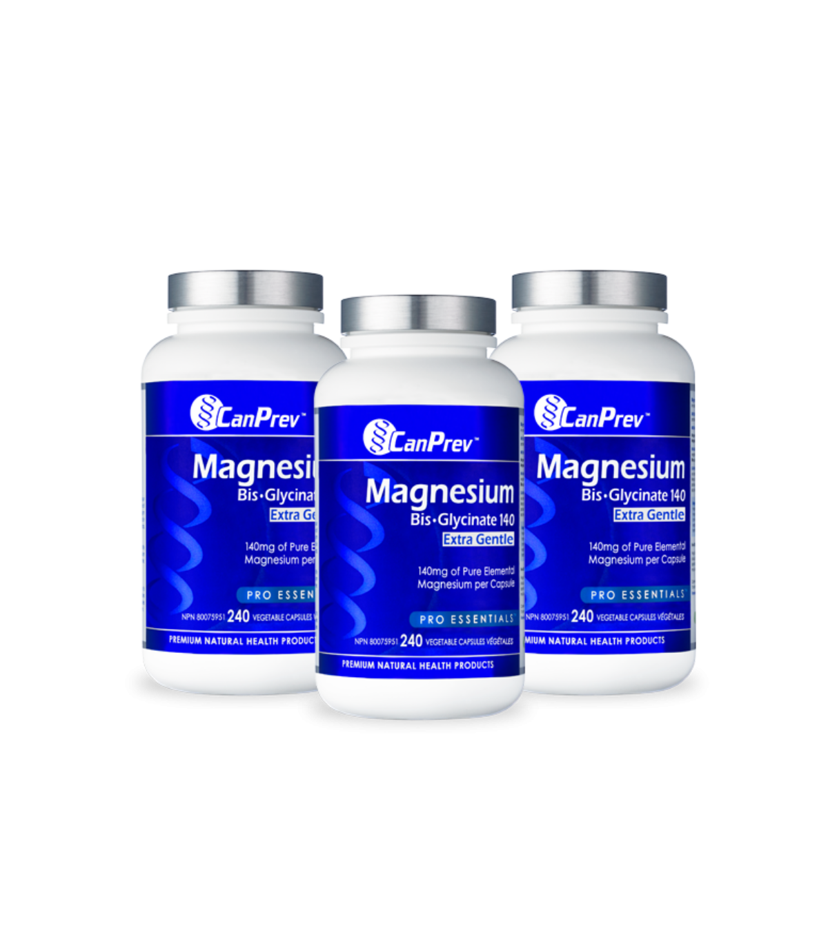 Magnesium Bis-Glycinate 140 Extra Gentle 240 Vegi Capsules | Safest & Easiest Shopping Vitamins Online | VITASHOP