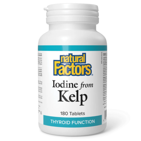 Natural Factors Kelp 180 정제의 Iodine