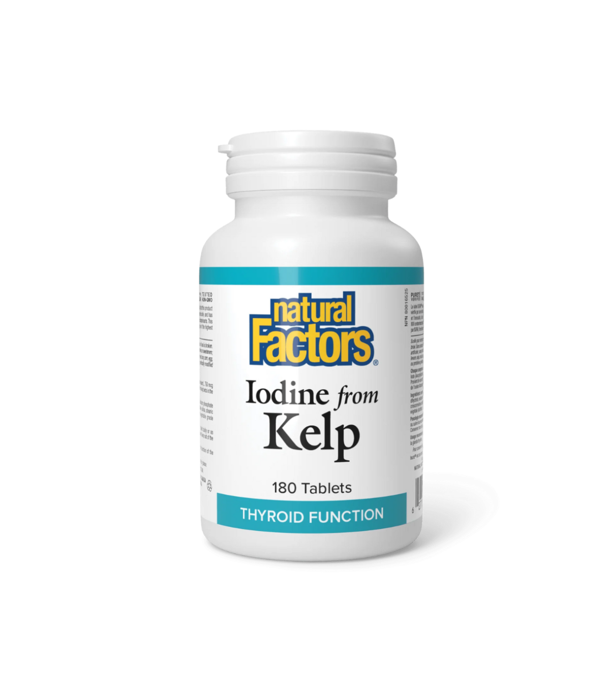 Natural Factors Iodine de Kelp 180 Tablettes