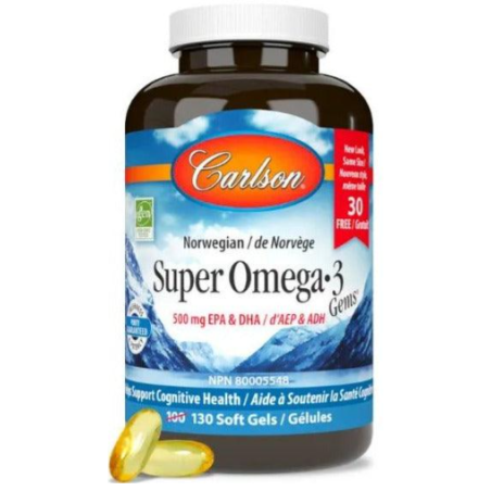 Carlson Laboratories Super Omega-3 130 softgels | Unbeatable Prices, Daily Deals | VITASHOP