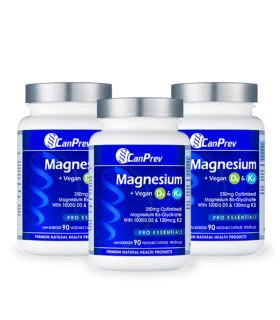 Magnesium + Vegan D3 K2 90 Vegi Capsules | Safest & Easiest Shopping Vitamins Online | VITASHOP