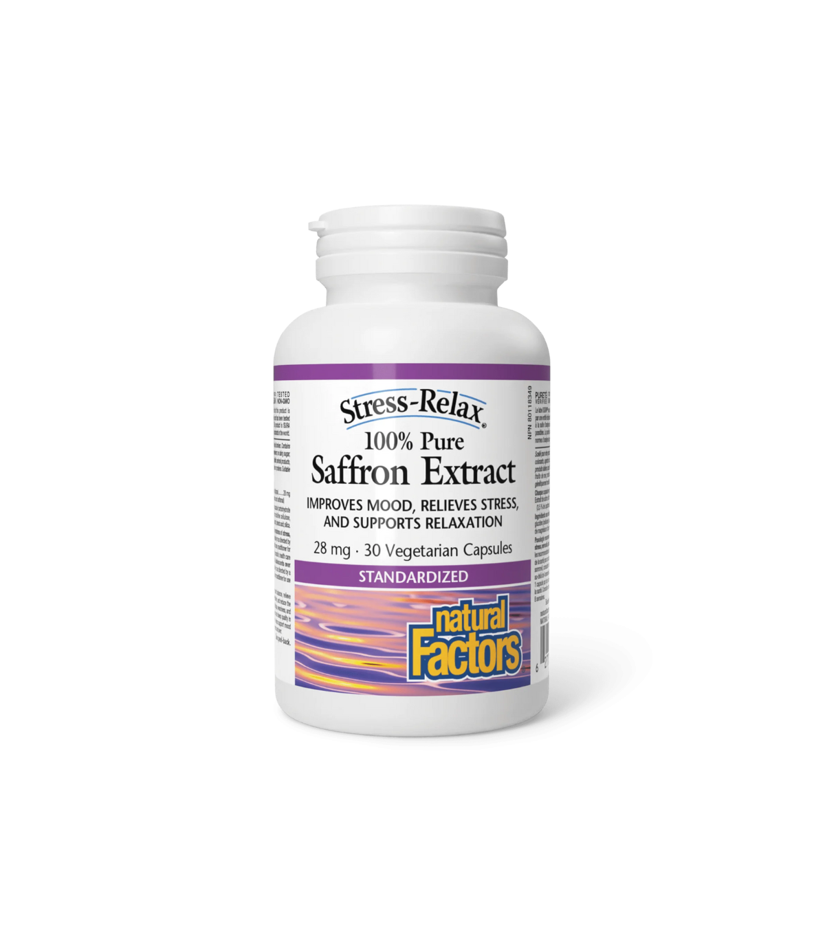 Natural Factors Extrait de safran 100% Pure 28 mg 30 Capsules de Vegi