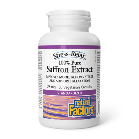 Natural Factors Extrait de safran 100% Pure 28 mg 30 Capsules de Vegi