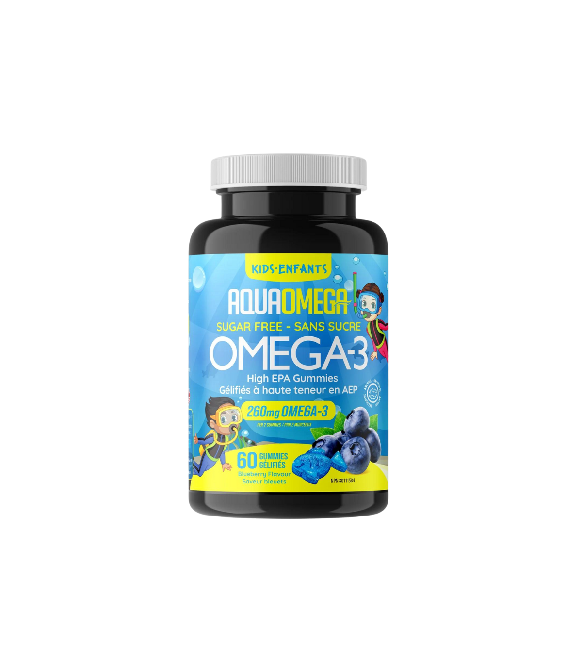 High EPA Kids Gummies Blueberry 60 Gummies