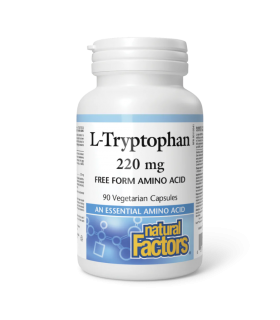 Natrual Factors L-Tryptophan 220 mg, 9 Vegi Caps