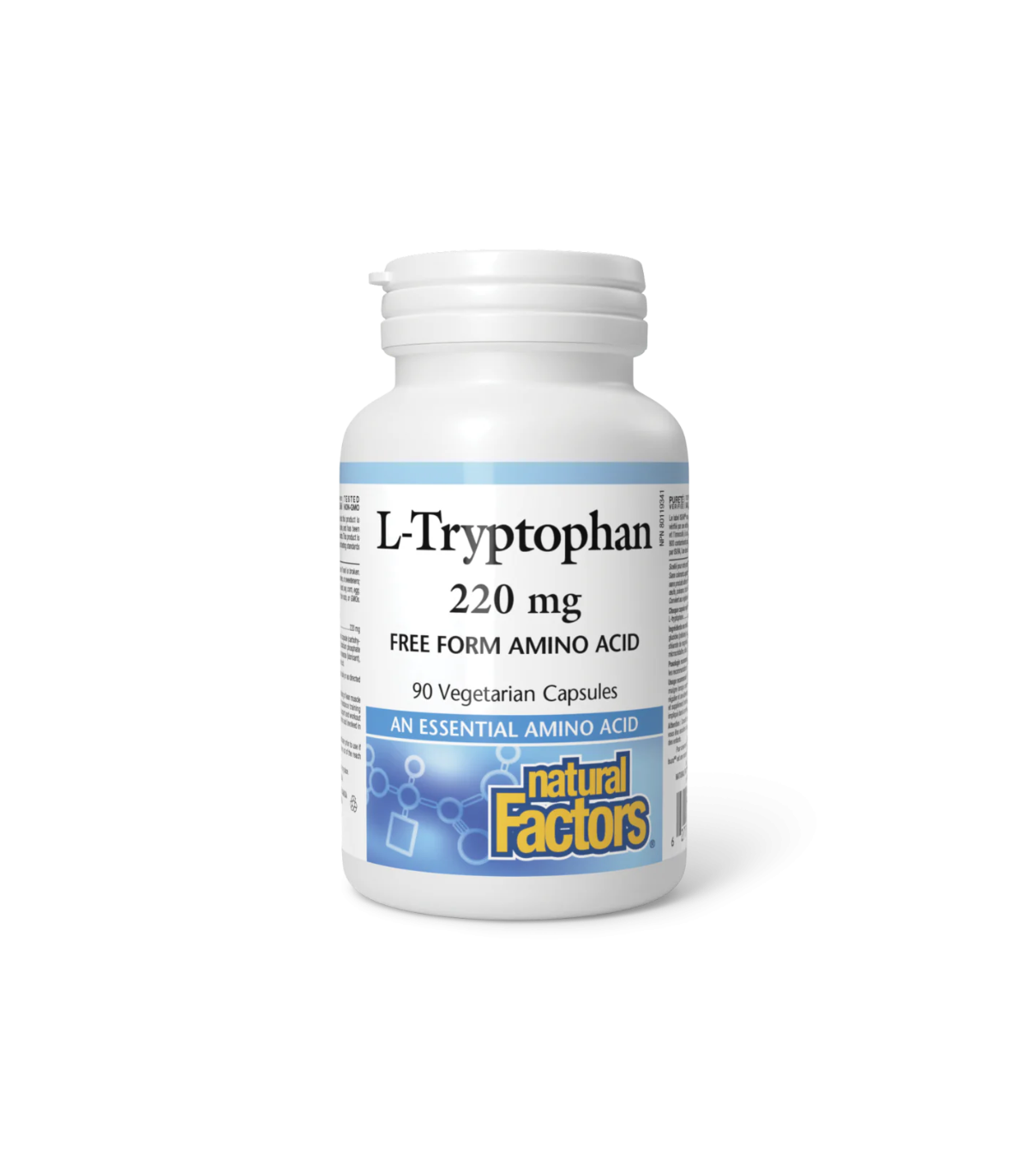 Natrual Factors L-Tryptophan 220毫克,9 Vegi Caps