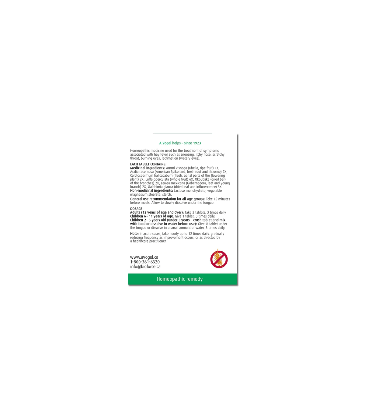 A. Vogel Allergy Relief - Junior 120 Tablets | Unbeatable Prices, Daily Deals | VITASHOP