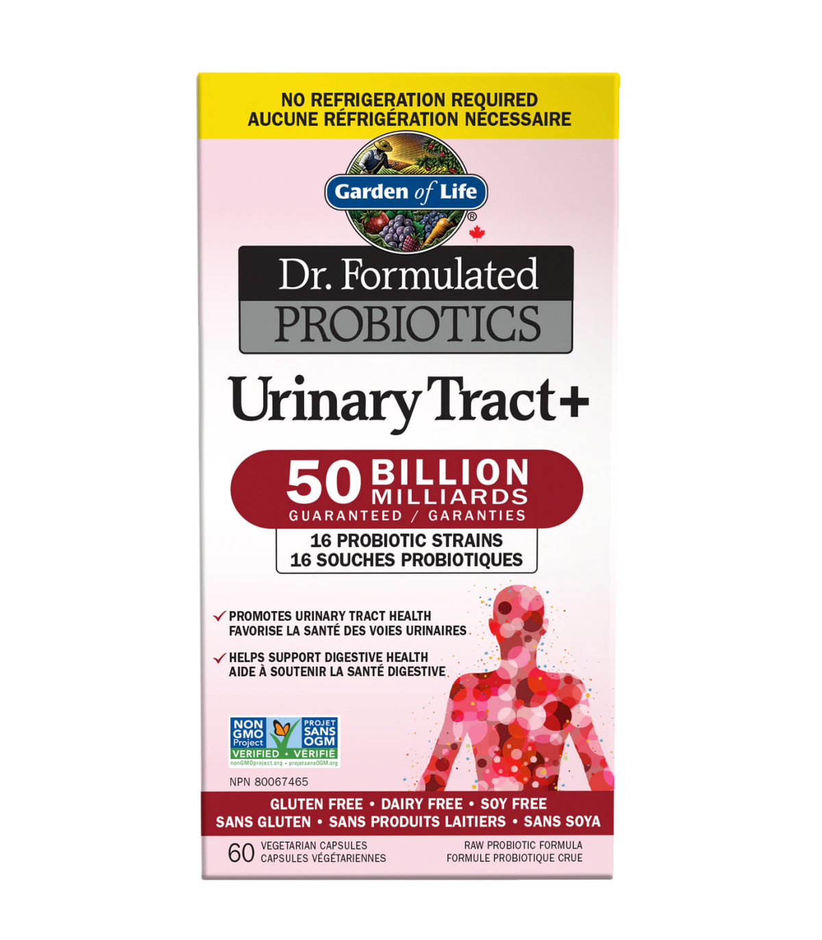 Dr. Formulated Probiotics Urinary Tract+ 50Billion Shelf Stable 60 Vegi Capsules | Safest & Easiest Shopping Vitamins Online | V