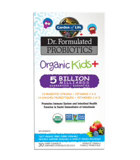 Garden of Life Dr. Formulated Probiotics Organic Kids+ Chew, Berry Cherry 30 Chewable Tablet | Unbeatable Prices, Daily Deals |