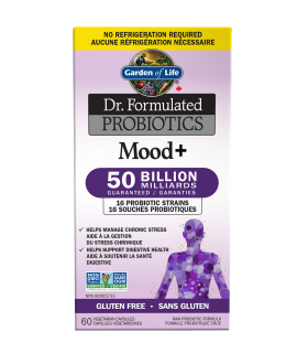 Garden of Life Dr. Formulated Probiotics Mood+ 50Billion Shelf Stable 60 Vegi Capsules | Unbeatable Prices, Daily Deals | VITASH