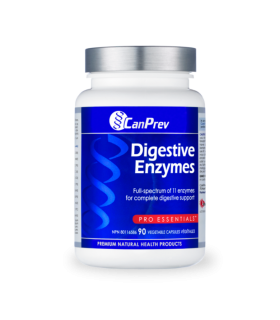 CanPrev Enzymes Digestives 90 Gélules Végétales