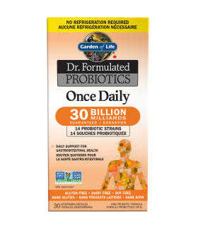 Garden of Life 가든 오브 라이프 Dr. Formulated Probiotics 1일 1회 300억 Shelf Stable 30 식물성 캡슐 | 매일 업데이트되는 특가 상품 | VITASHOP
