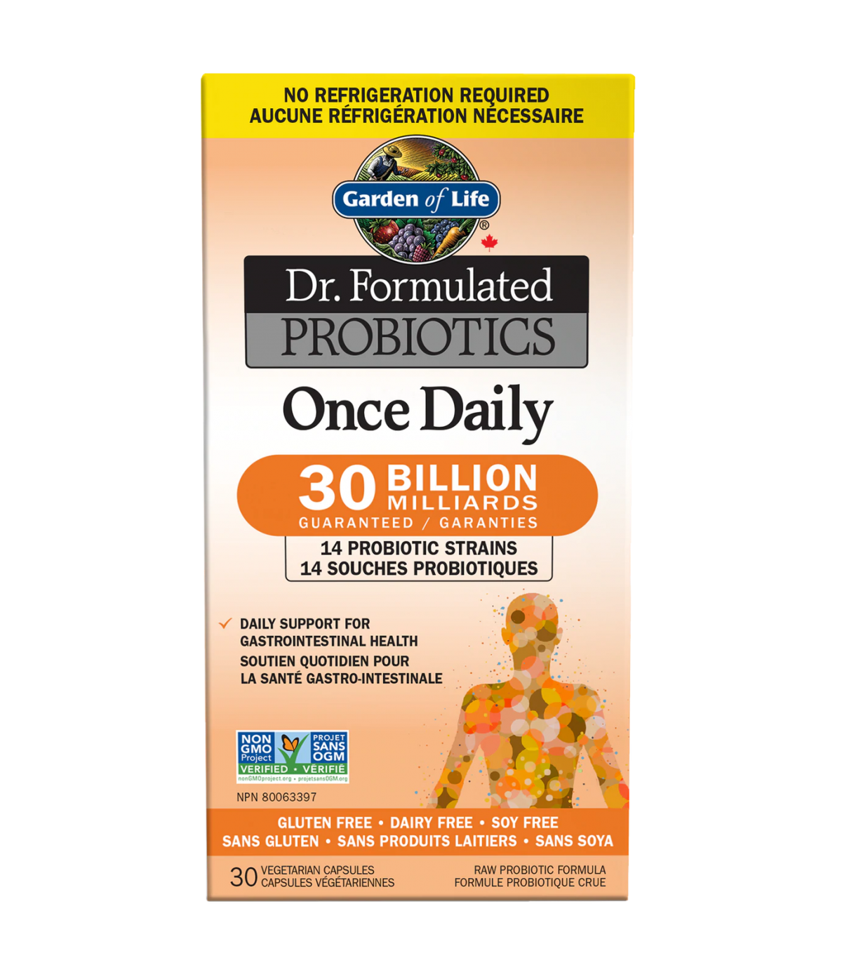 Garden of Life 가든 오브 라이프 Dr. Formulated Probiotics 1일 1회 300억 Shelf Stable 30 식물성 캡슐 | 매일 업데이트되는 특가 상품 | VITASHOP