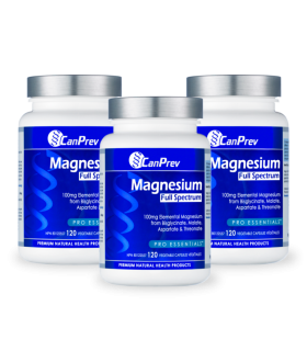 CanPrev Magnésium Full Spectrum 120 v-caps | Prix imbattables, Bonnes Affaires du jour | VITASHOP