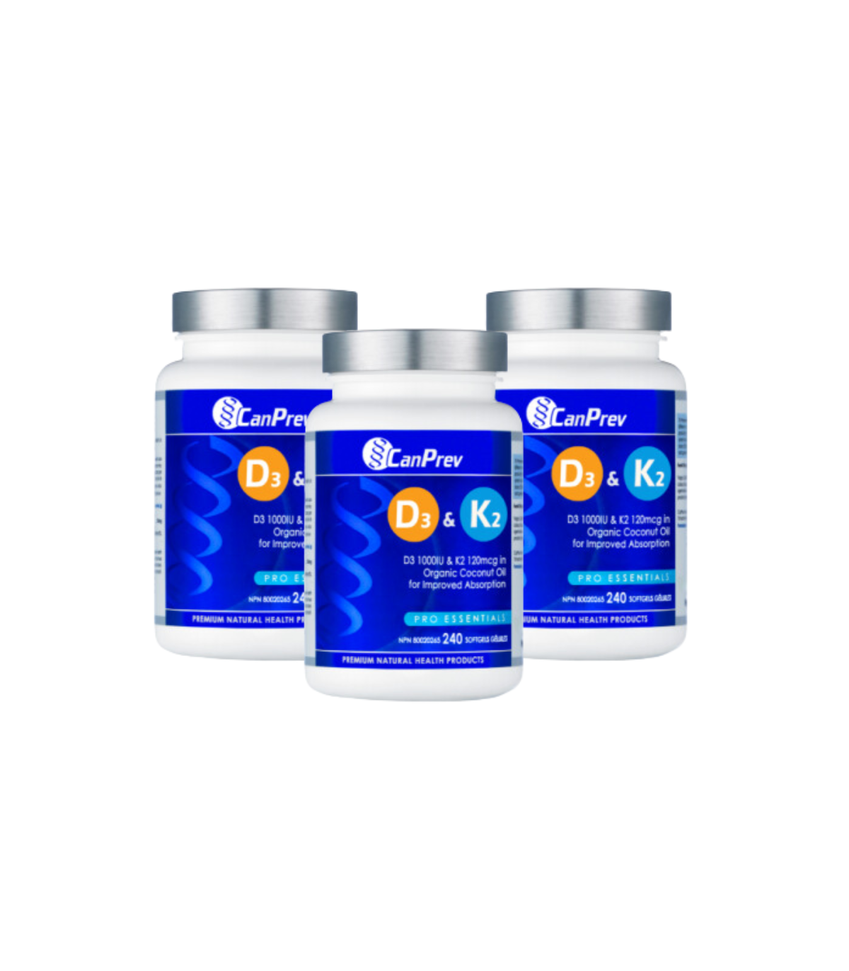 CanPrev [2 for Deal] D3 & K2 Organic Coconut Oil 240 softgels+ FREE 1 MAGNESIUM BOOKLET | 每天不同折扣, 全网最低价格 | 种类齐全的保健品店铺 VITASHOP,